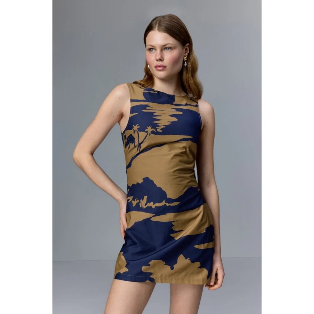 Soleil Soleil Lola Gold Mini Dress Size 2 | Designer Women’s Party Style